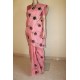 Flesh pink Network saree